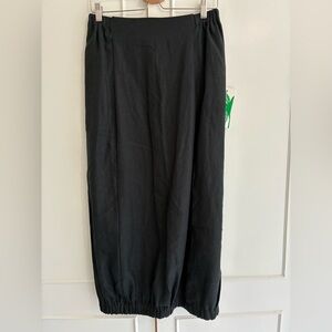 Maruca Novelo 100% linen black maxi skirt